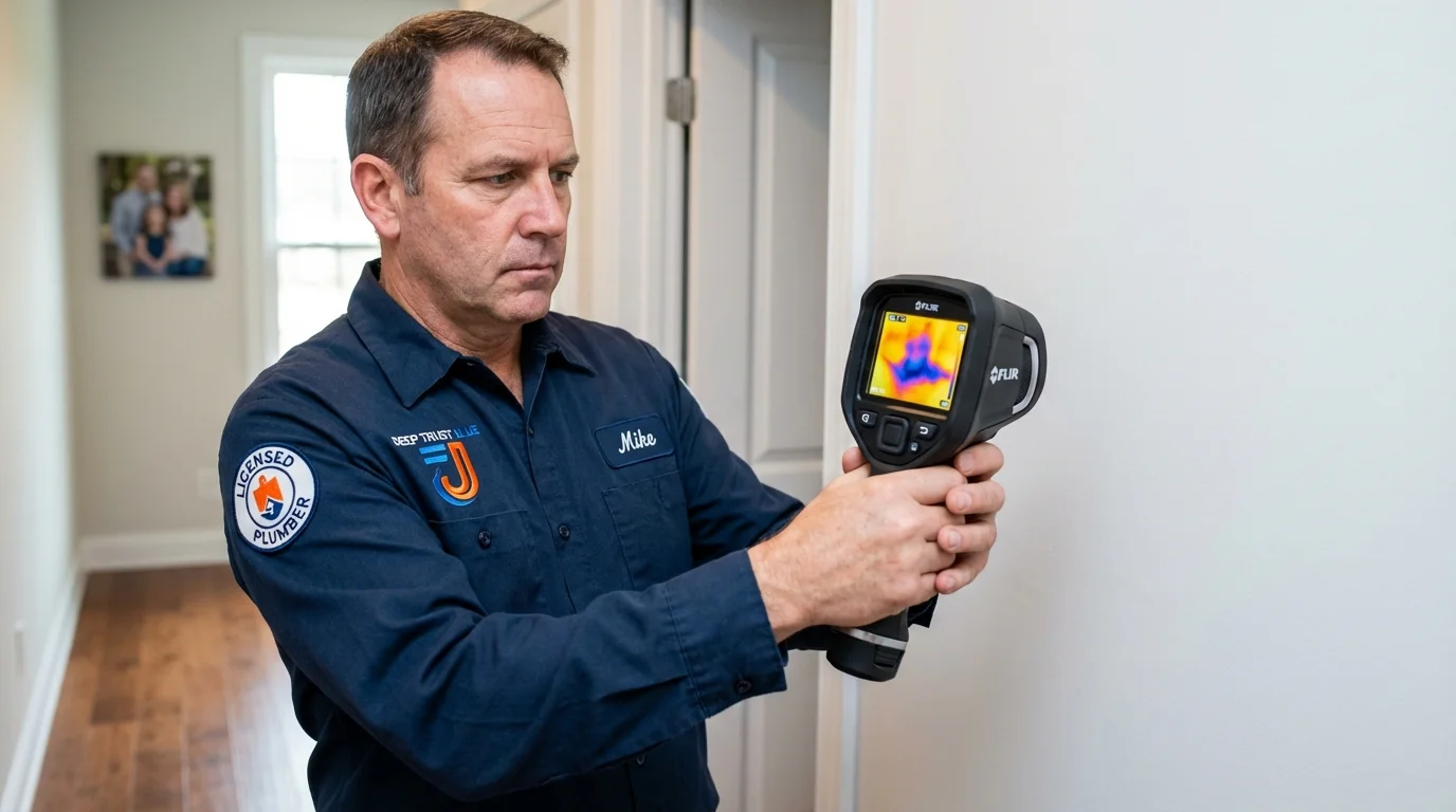 Thermal imaging leak detection by Johns Plumbing LLC in Hill City